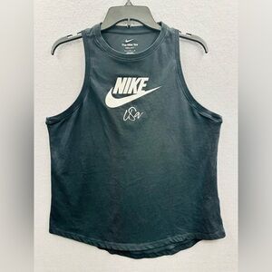 Nike Women's Tank  Top Sz L USWNT  Futura Alternate Black Soccer Running Dri Fit